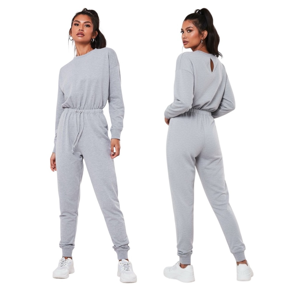 MISSGUIDED GREY JUMPSUIT SZ US6 - BNWT